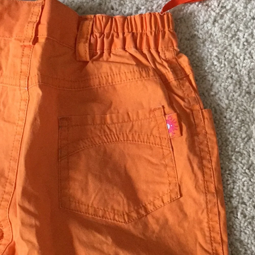 Oilily Tangerine Bright Orange Kids Top & Capri Pants Set Outfit